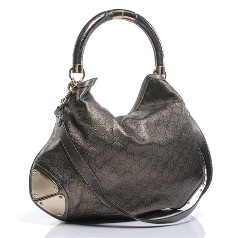 grey gucci hobo bag|gucci hobo bag with tassels.